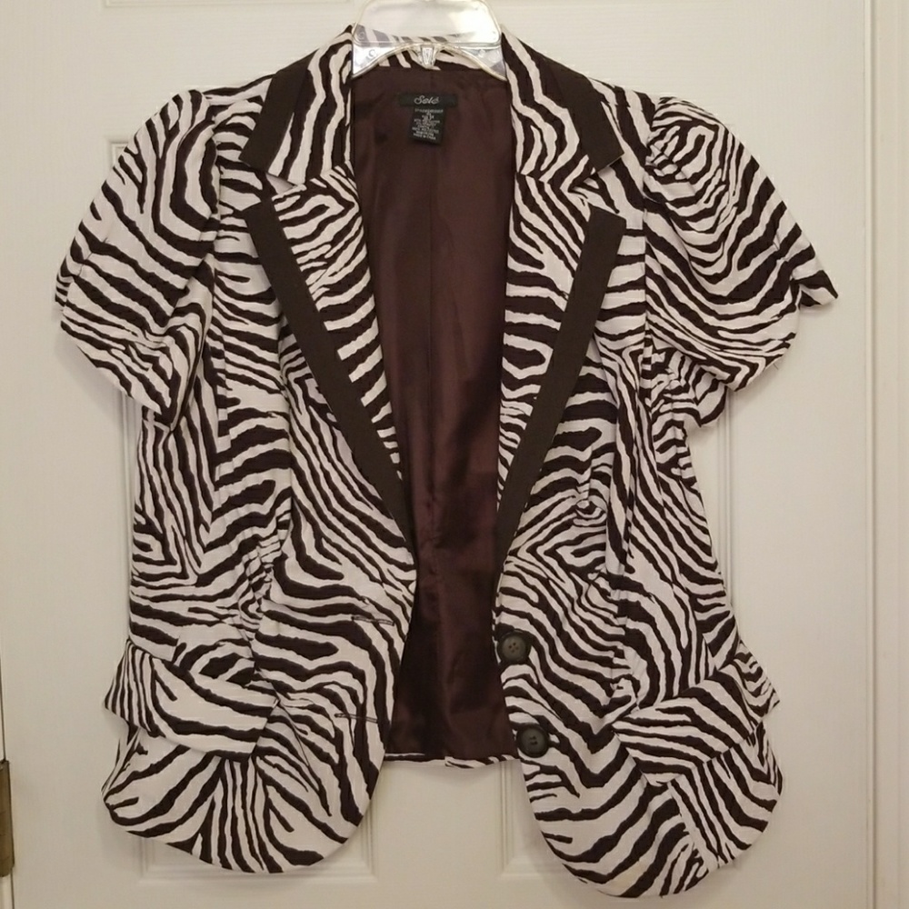 Brown and Cream Blazer
